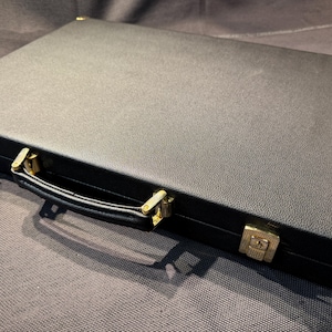 Very chic vintage tournament-size backgammon board by Hector Saxe, Paris