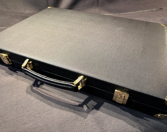 Very chic vintage tournament-size backgammon board by Hector Saxe, Paris
