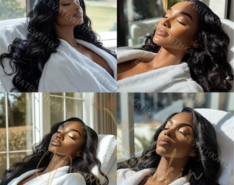 Spa Stock Photos, Spa Images, Spa Business, Spa Branding Photography, Black Woman Images, Stock Images, Black Model Photography