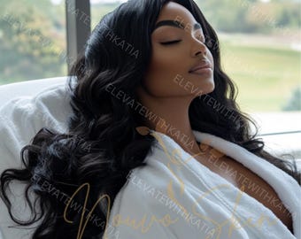 Spa Stock Photos, Spa Images, Spa Business, Spa Branding Photography, Black Woman Images, Stock Images, Black Model Photography