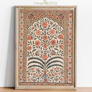 Printable Vintage Mosque Wall Art, Islamic Wall Art, Muslim Home Decor-Muslim Wedding Gift-Mosque Architecture-Islamic Art-Abstract Painting
