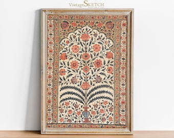 Printable Vintage Mosque Wall Art, Islamic Wall Art, Muslim Home Decor-Muslim Wedding Gift-Mosque Architecture-Islamic Art-Abstract Painting
