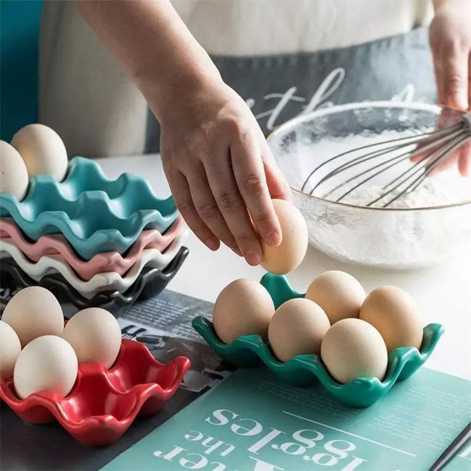Ceramic Egg Tray Ceramic Egg Holder Egg Tray Egg Storage Egg Etsy