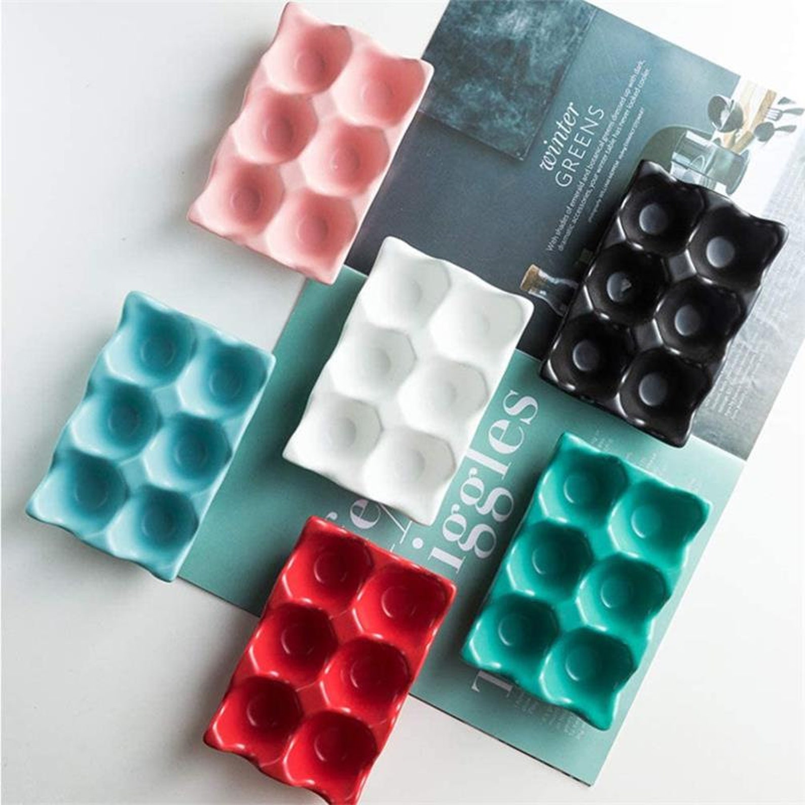 Ceramic Egg Tray Ceramic Egg Holder Egg Tray Egg Storage Egg Etsy