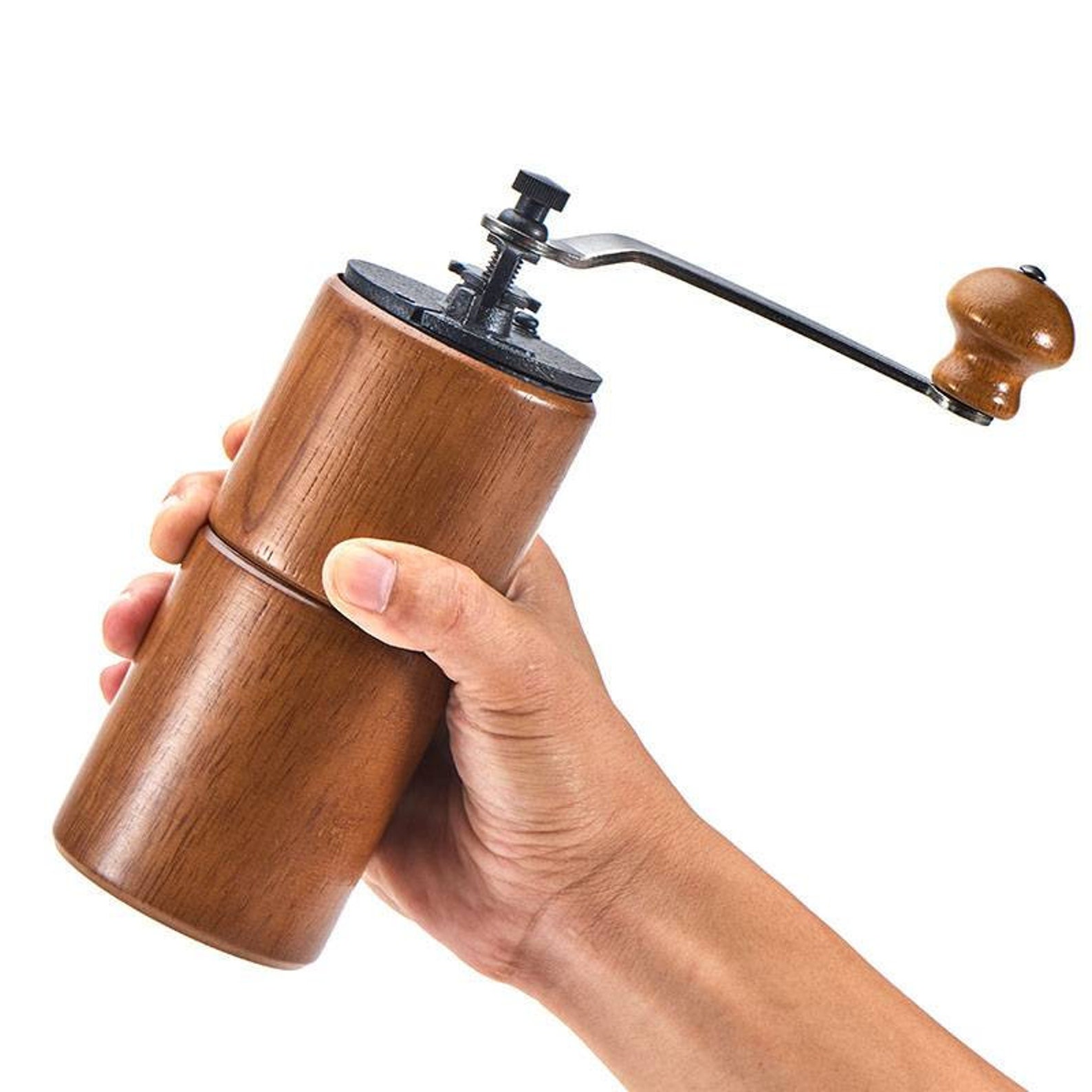 Wooden grinder Handmade pepper mill Wood coffee grinder Wooden Etsy