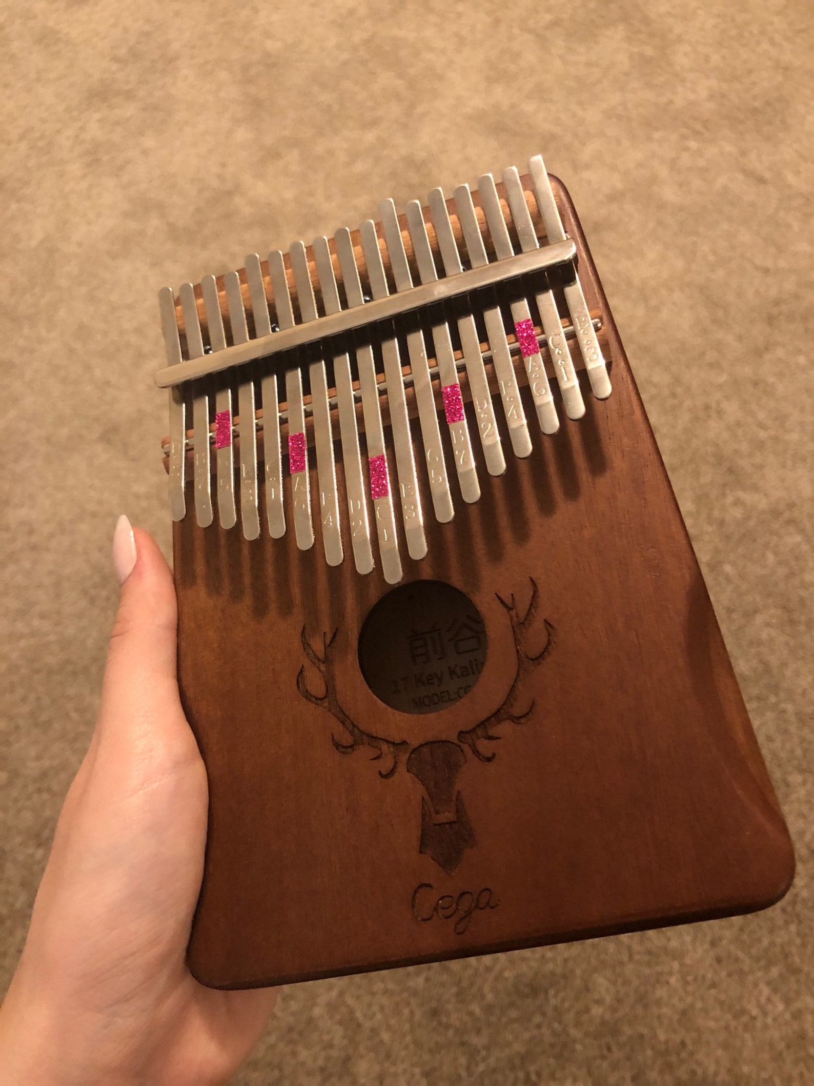 Kalimba African Thumb Piano 17 Key Kalimba Finger Piano Wooden Etsy