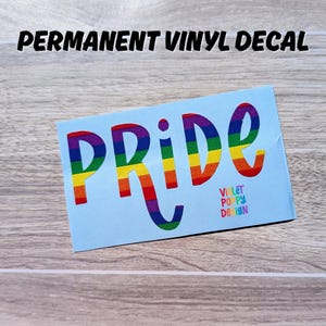 LGBTQ decal, Pride decal, gay car decal, gay decal, Pride car decal, LGBTQ car decal, trans decal, rainbow decal, lesbian, trans, queer