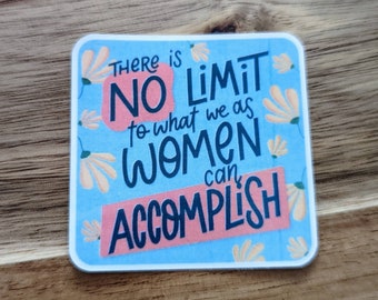 Women supporting women sticker, girl power sticker, empowered women empower women sticker, women's equality sticker, women's history month