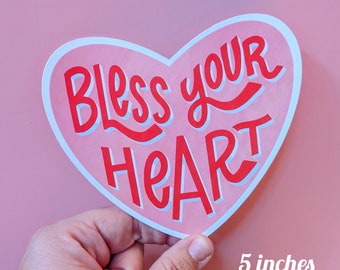 Bless your heart magnet, southern quotes magnet, refrigerator, southern Belle, aesthetic, country quotes, Southern girl, valentines day