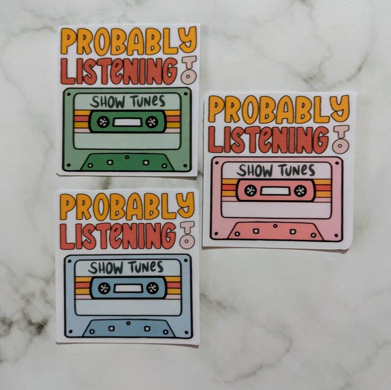 Pegatina personalizada para casete, pegatina personalizada para casete, pegatina musical personalizada, regalo para amantes de la música, pegatina personalizada para banda, pegatina personalizada para canción. imagen 4