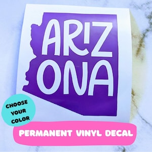 Arizona decal, AZ car, car decal, AZ decal, Phoenix, Tucson, Flagstaff, Grand Canyon, Tumbler, Sedona, Yuma, Bisbee, Havasu, Prescott
