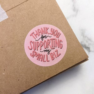 Thank you stickers, small business stickers, shipping supplies, packaging, small biz stickers, envelope seals, happy mail