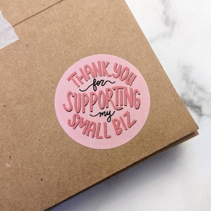 Thank you stickers, small business stickers, shipping supplies, packaging, small biz stickers, envelope seals, happy mail