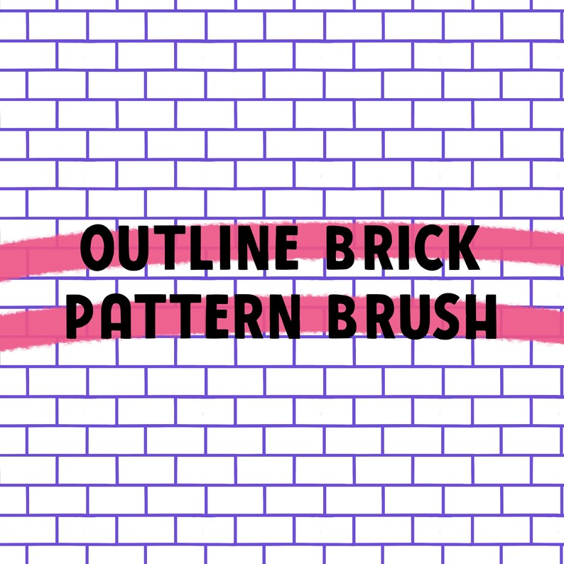 Brick Brush Set for Procreate Pattern Brush Digital Art Etsy