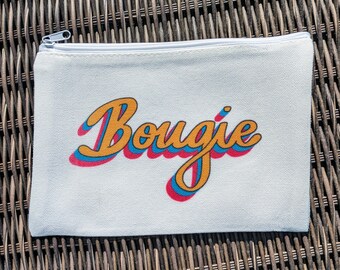 Bolsa de maquillaje Bougie, bolsa extra, accesorios elegantes, almacenamiento de artículos de tocador, Boujee, Bourgeois, Bougee, Boujie, extra, trinquete, elegante, increíble