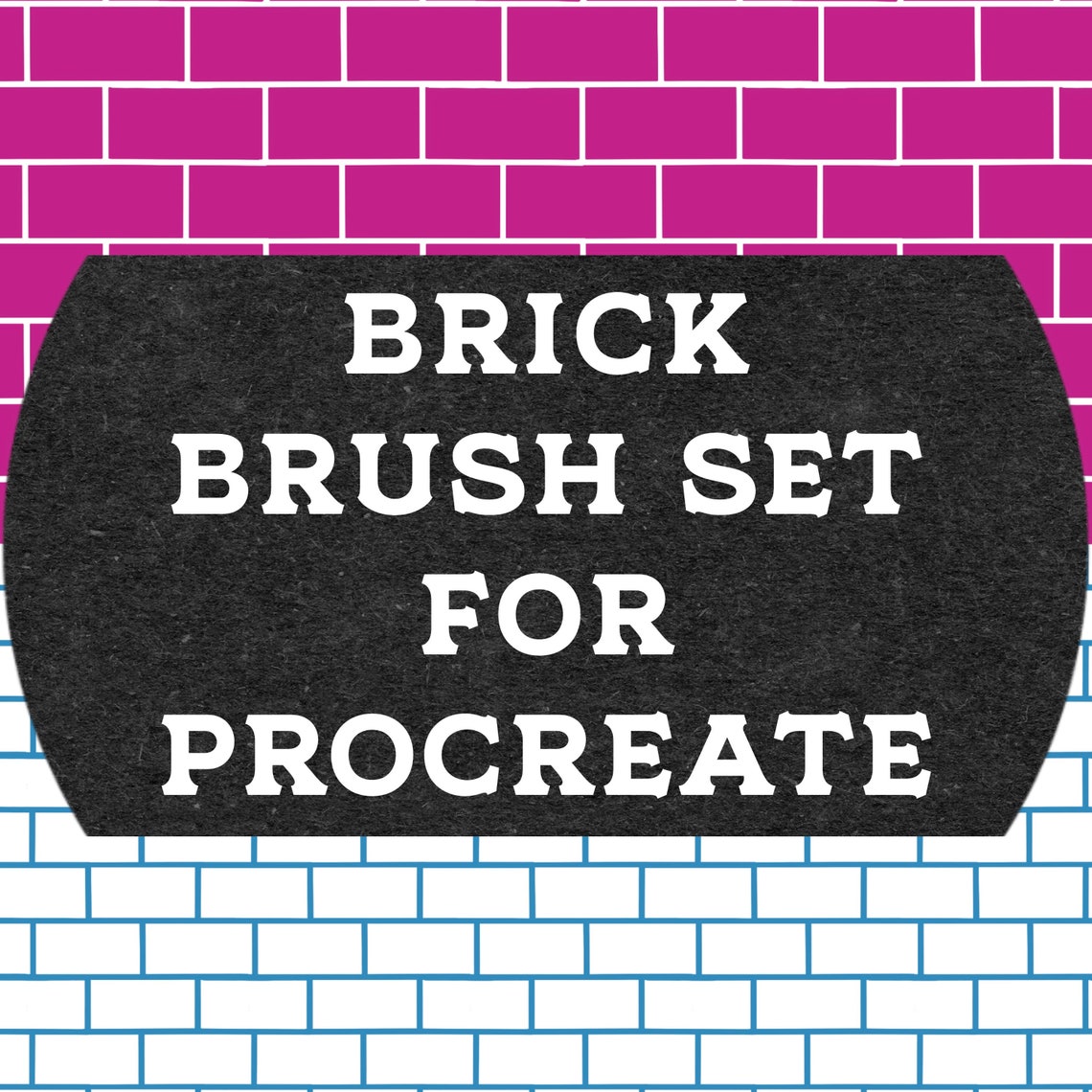 Brick Brush Set for Procreate Pattern Brush Digital Art Etsy
