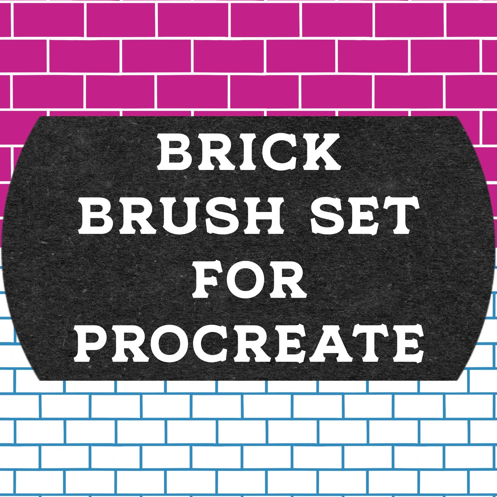 Brick Brush Set for Procreate Pattern Brush Digital Art Etsy