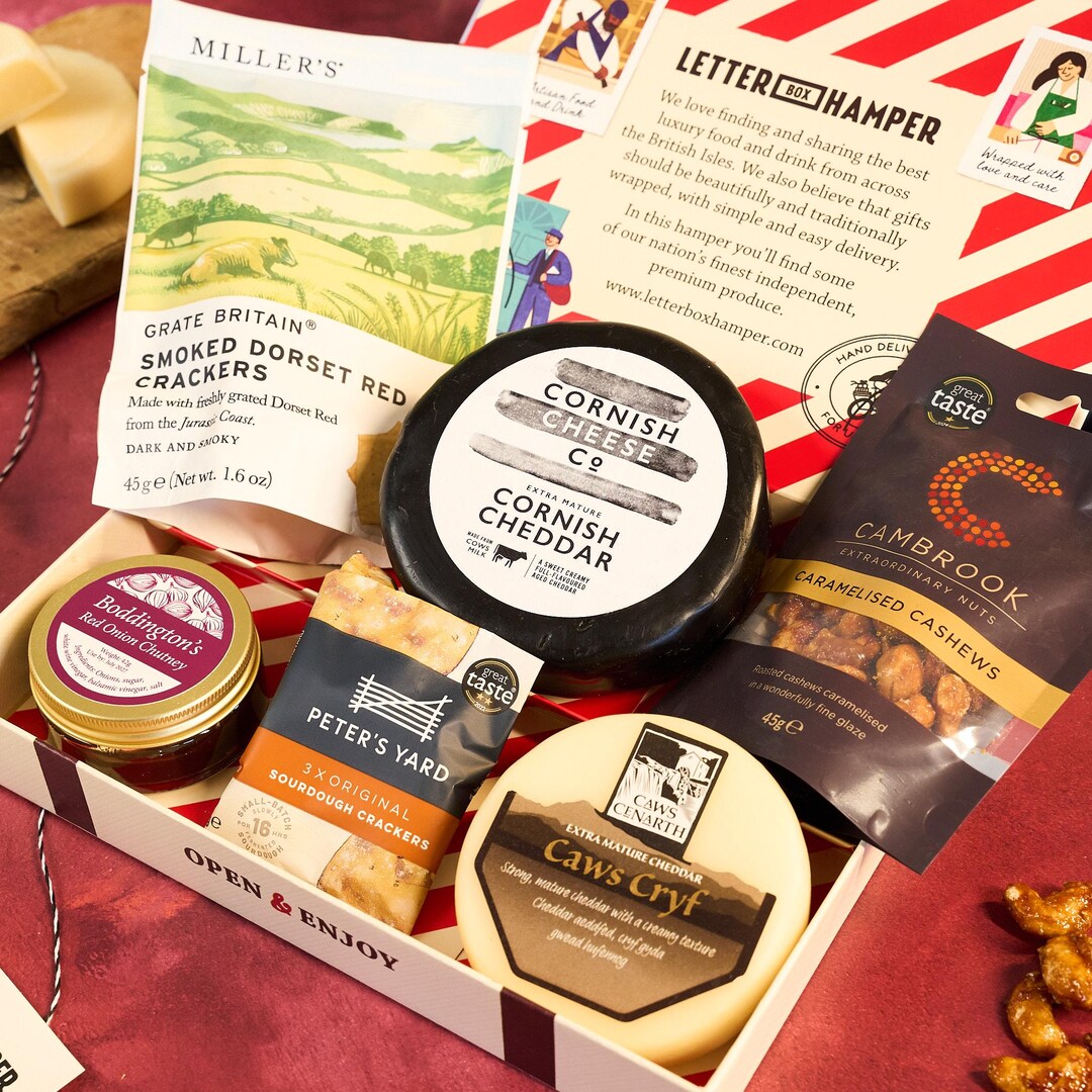 Cheese Lovers Letter Box Hamper: Artisan Food Gift Box - Etsy UK