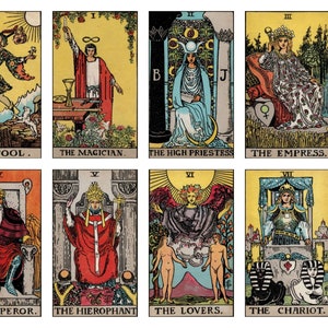 78 carte dei tarocchi stampabili in formato PDF Rider Waite Deck