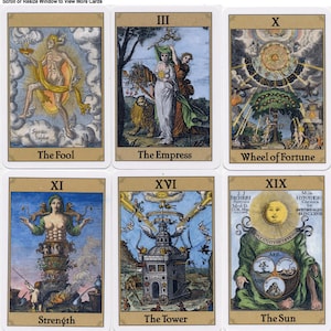 Alchemistische Embleme Tarot Printable Deck - Pdf Digital Download