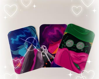 Deltarune Undertale Kris Susie Ralsei Photocards