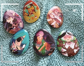 Holo Original Glitter Egg Chonkchu Summer Hikaru Died Buttons