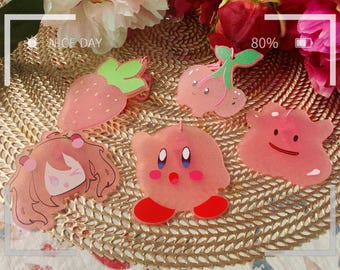 Shaped like a Friend Kirbo Truck Acrylic Charms