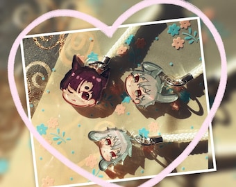 Alien Stage Rabbit Phone Acrylic Charms + Lanyard