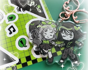 TGSWIIWAGAA Green Yuri Mitsuaya Sticker Notepad Phone Charms