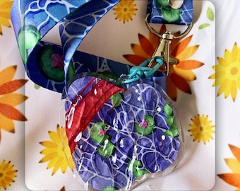 Hues of Water Original Lanyards and Ripple Acrylic Charms