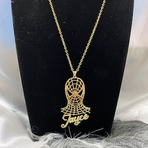 Spiderman necklace 18k gold clearance