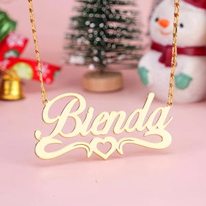 Custom Name Necklace,Name Plate Necklace,Gold Name Necklace,Dainty Necklace,Nameplate Necklace, Name Necklace,Birthday & Mothers Day Gift