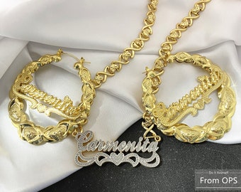 xoxo nameplate chain