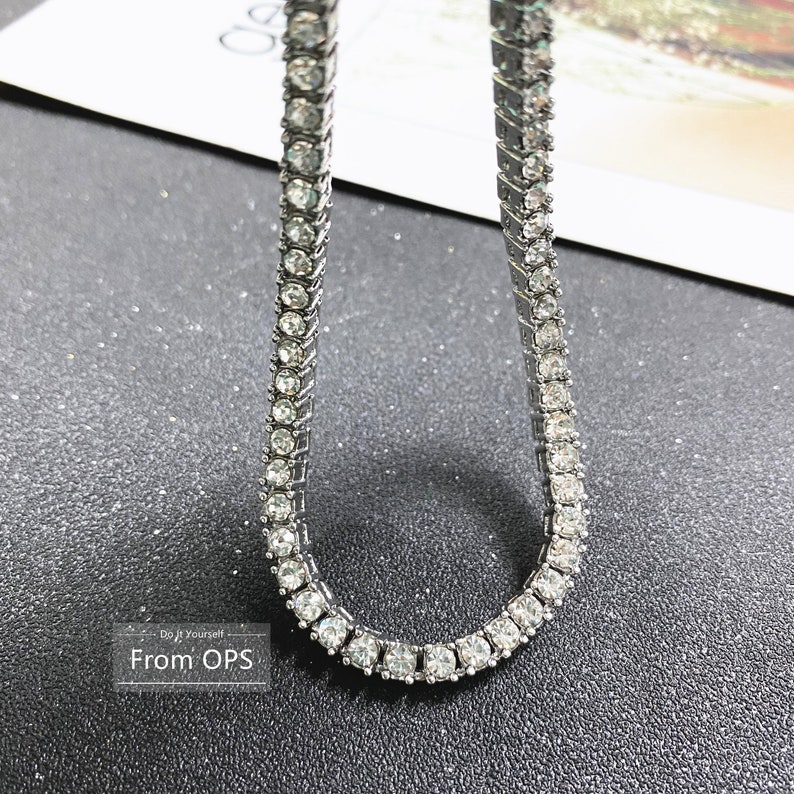Iced Out DiamantTennisKette Halskette Herren Schmuck CZ Etsy