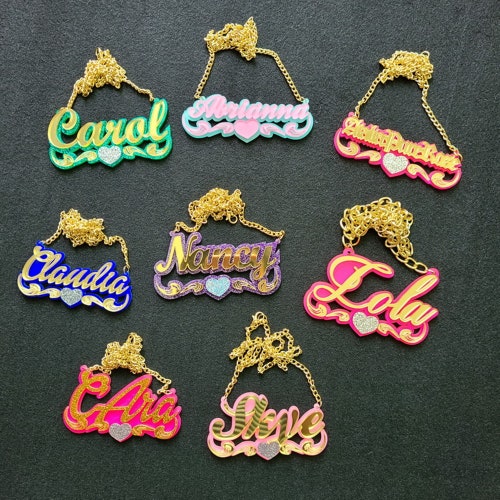 Custom Acrylic Necklace-name Necklace 