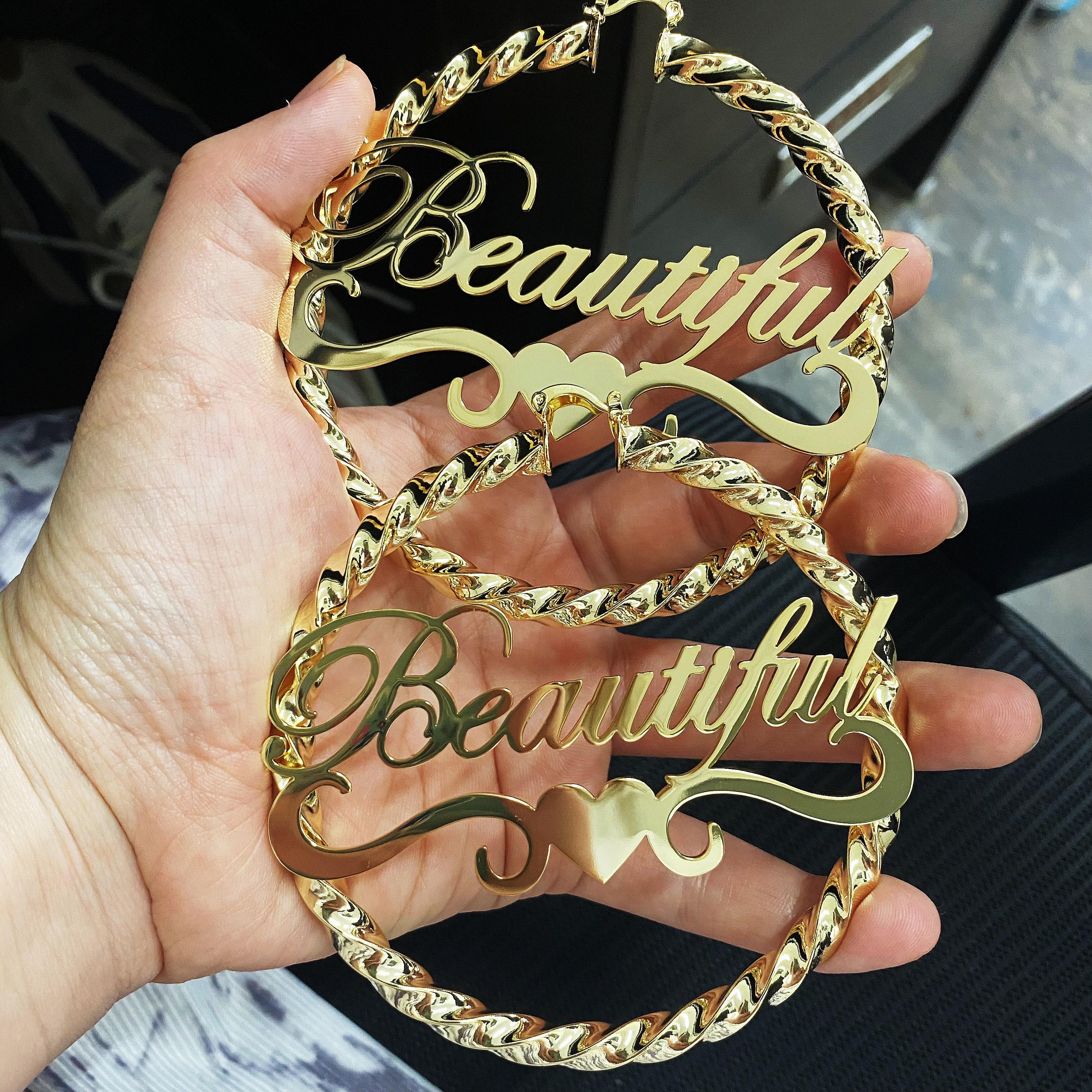 14k Yellow Gold Diamond-Cut Poodle Pendant Unique Diamond-Cut Wedding Band Ring 14k Gold All Colors