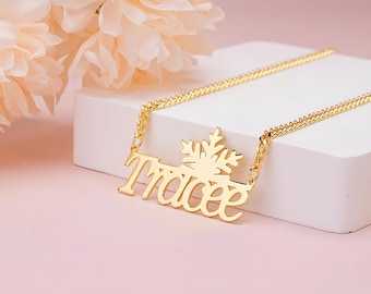 Custom Name Necklace, Stainless Steel Cuban Chain, Personalized Gift