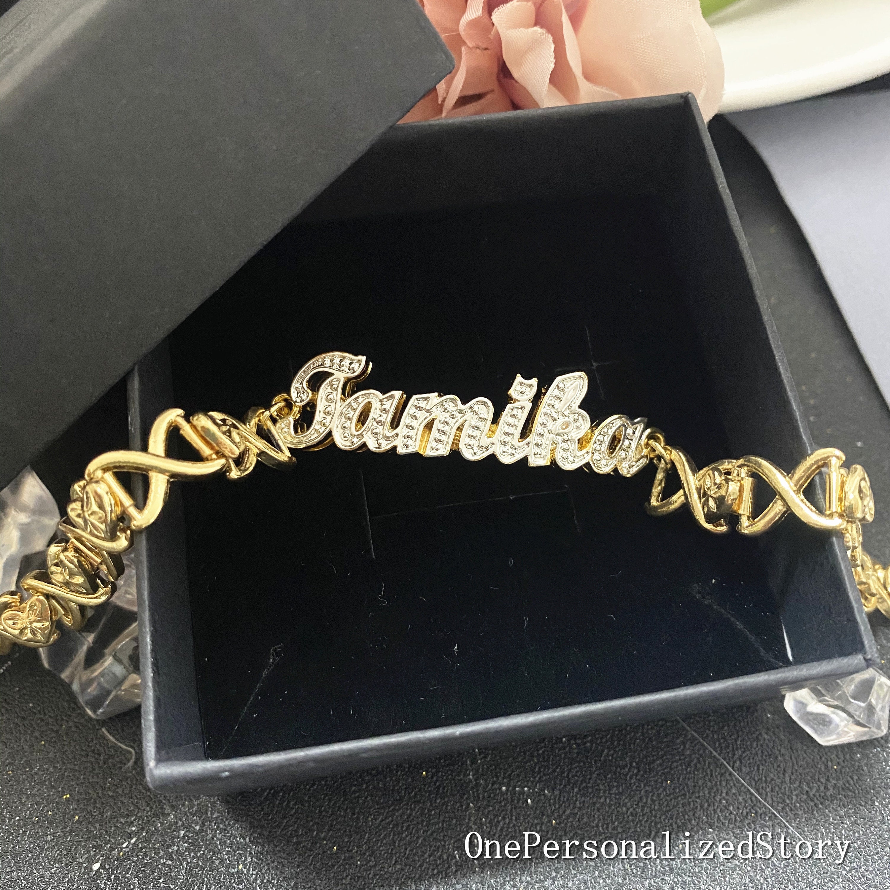 T Brand Customized Name Bracelet