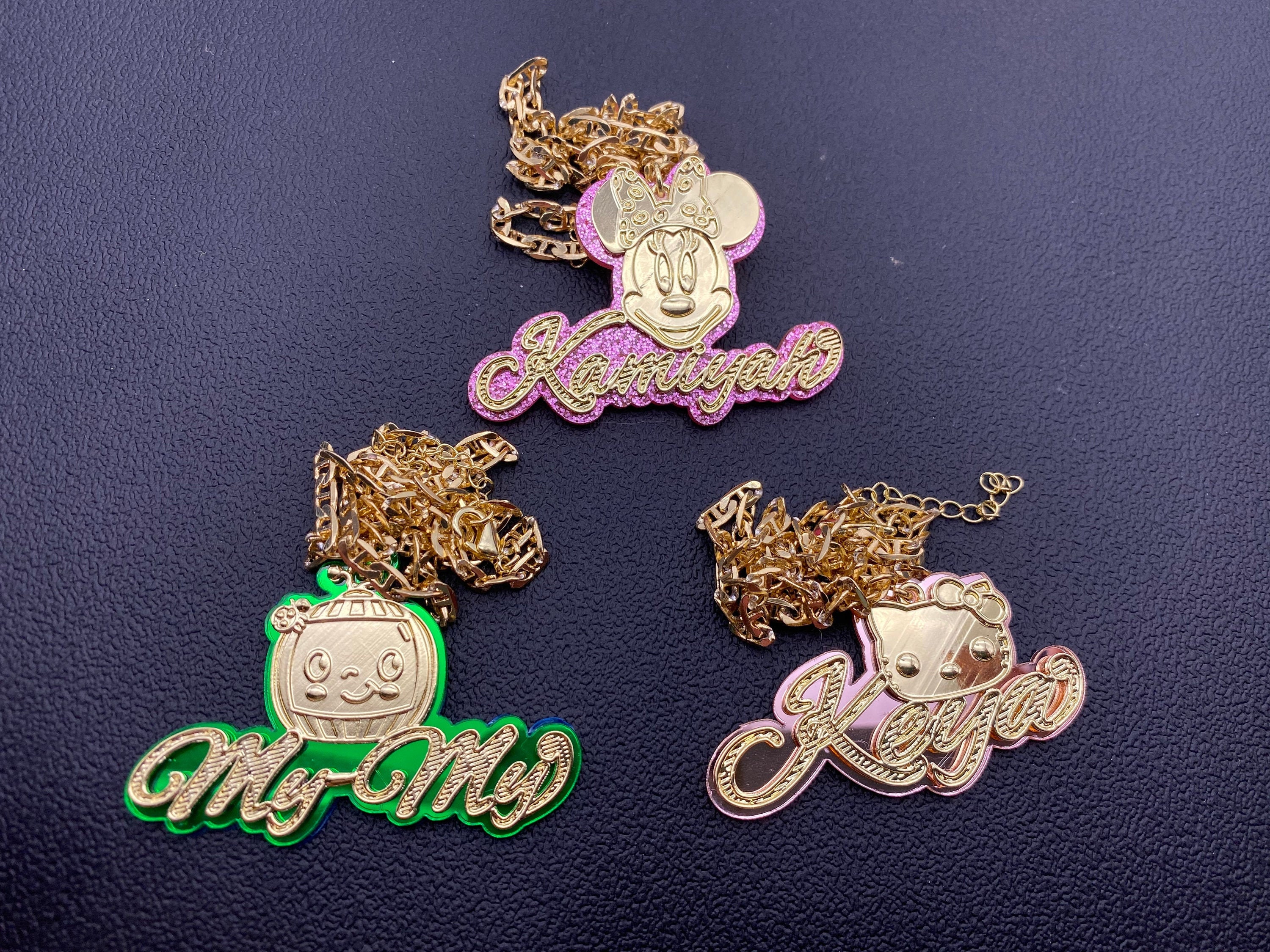 Name Character Necklace Custom Any 