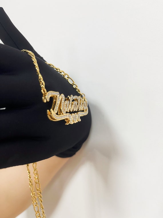 DESIGN - Collana Placcata In Oro 14 K Con Catenina Barbazzale E Ciondolo A Cuore Effetto Martellato - Foto 4