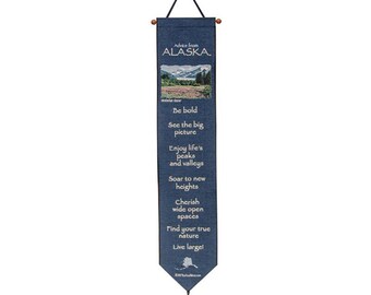 Advice From Alaska-9X41 Woven Tapestry Bell Pull