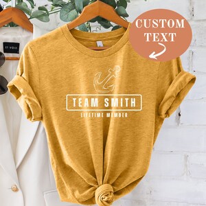 Custom Family Reunion Shirt, Personalized Matching Family Tee, Anchor Graphic Tee, Sailor Shirt, Boating Shirt, Cruise Shirt, Minimalist