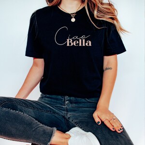 Italy Shirt Ciao Bella Italian Pride T-shirt, Boho Style Goodbye Beautiful Shirt, Italian Ciao Shirt, Gift For Italian Friend Italy Souvenir image 6