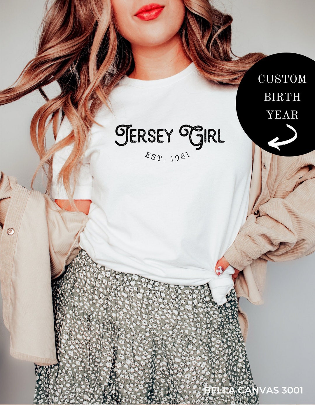 Personalized Retro Jersey Girl Vintage New Jersey Pride Etsy