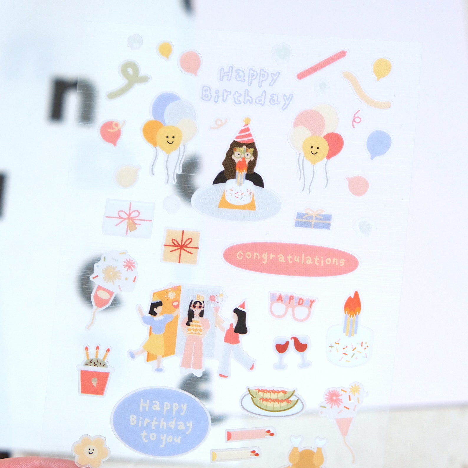 Congratulations | Birthday | Sticker Sheets | Stationary | Planner ...