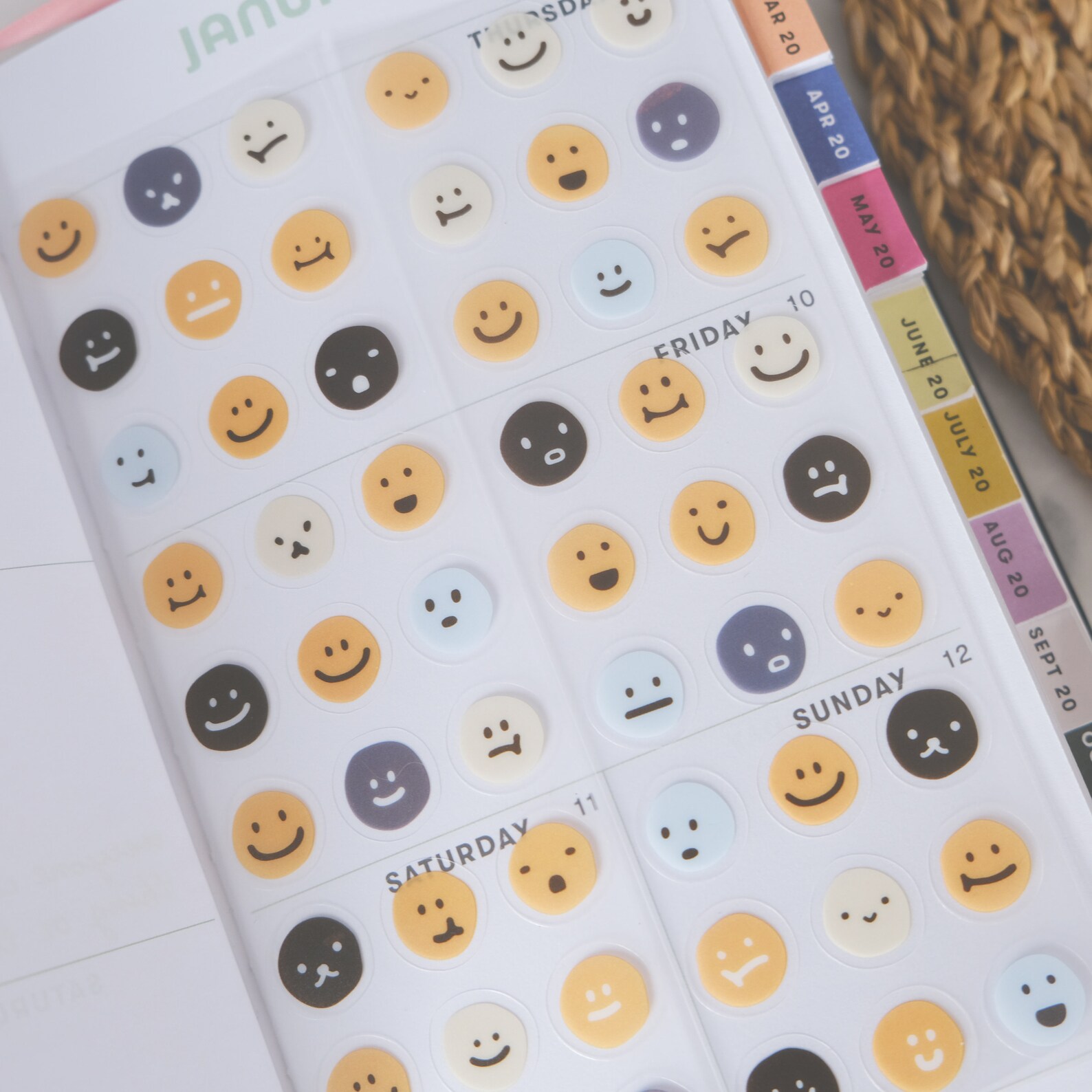 Emoji | 2 Sheets | Sticker Sheets | Stationary | Planner Sticker ...