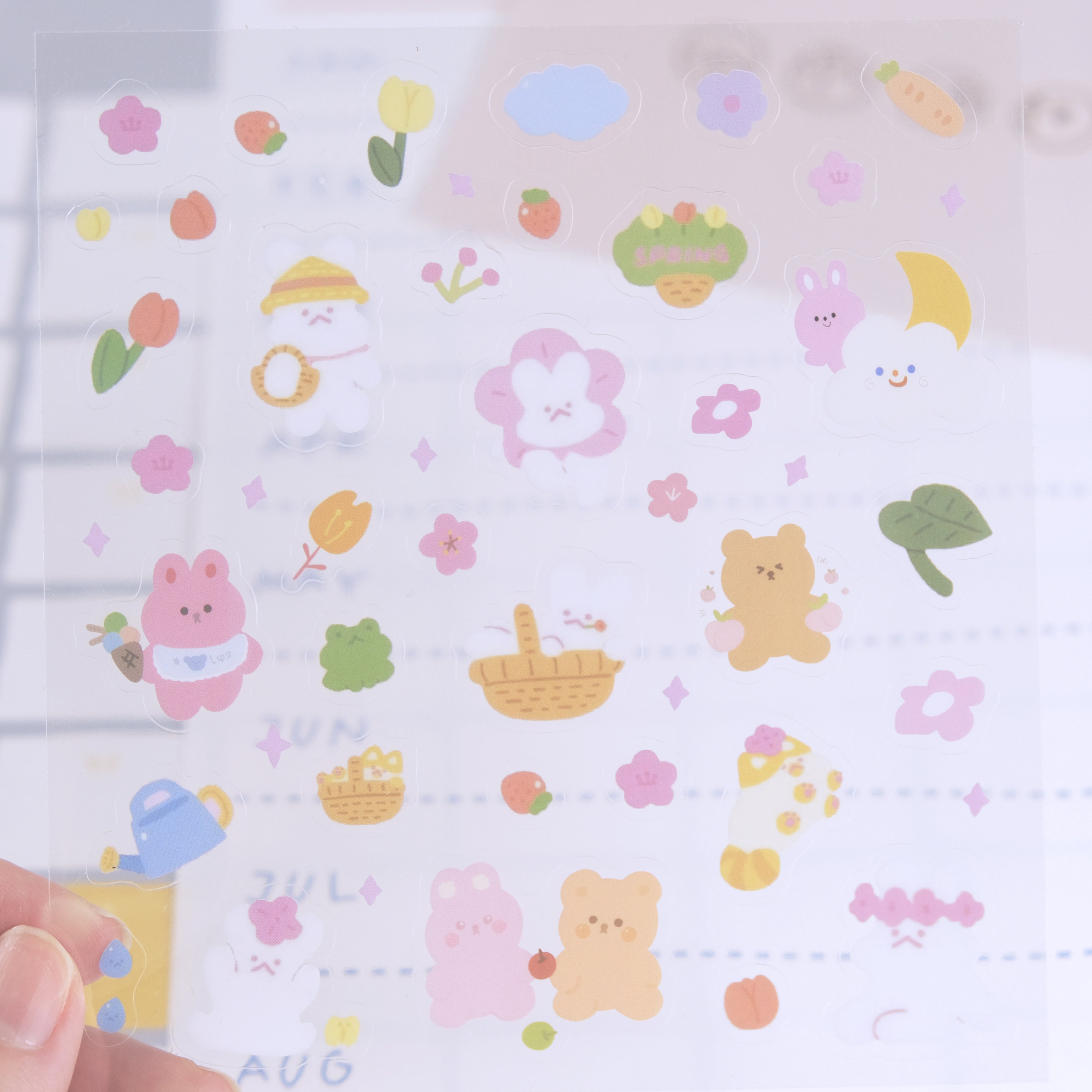 Sticker Sheet PVC Sticker Planner Sticker Journal | Etsy