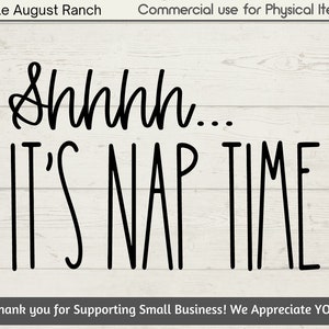 Shh het is Nap Time SVG Cut File - Baby Cut File