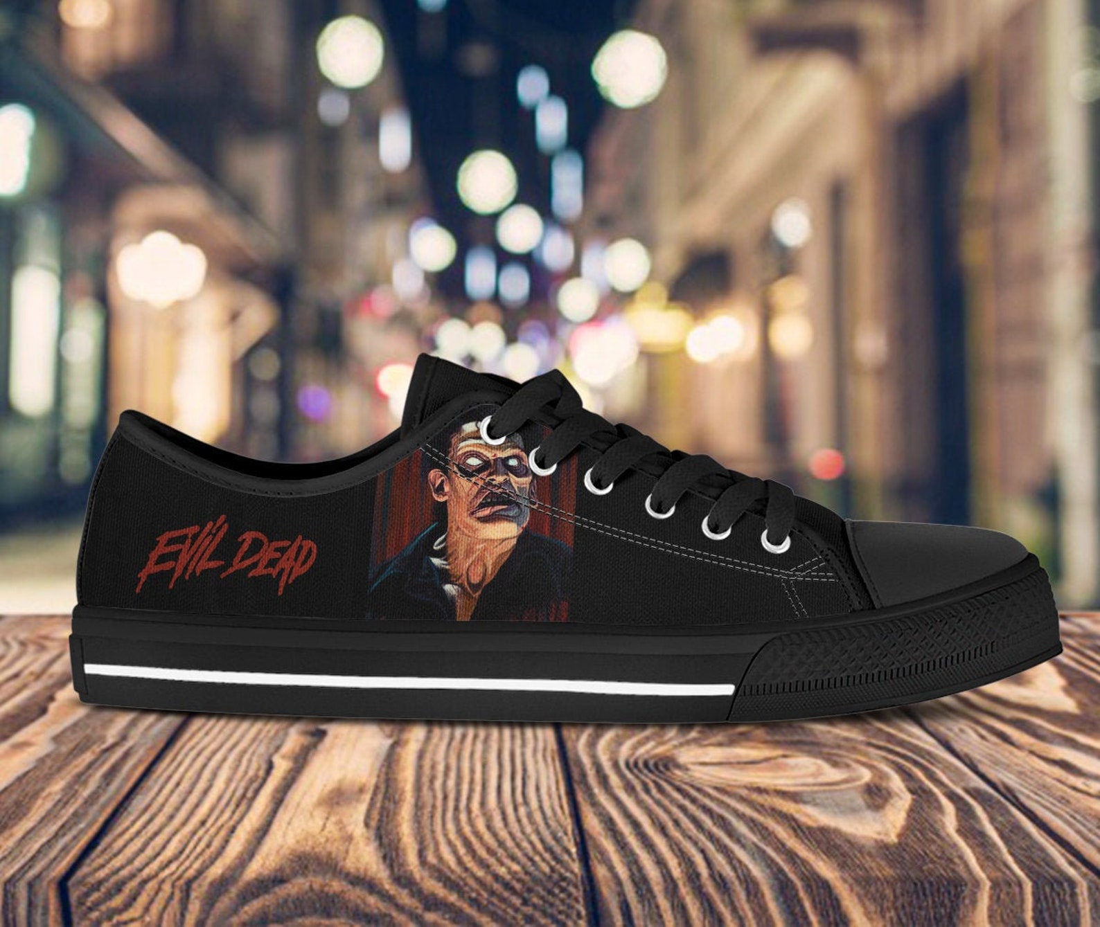 The Evil Dead Movie Lowtop Canvas Shoes Birthday Unisex
