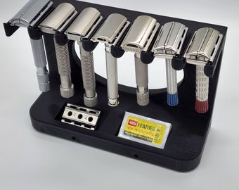 7 Razor Stand (Razors not included) Not Expandable.